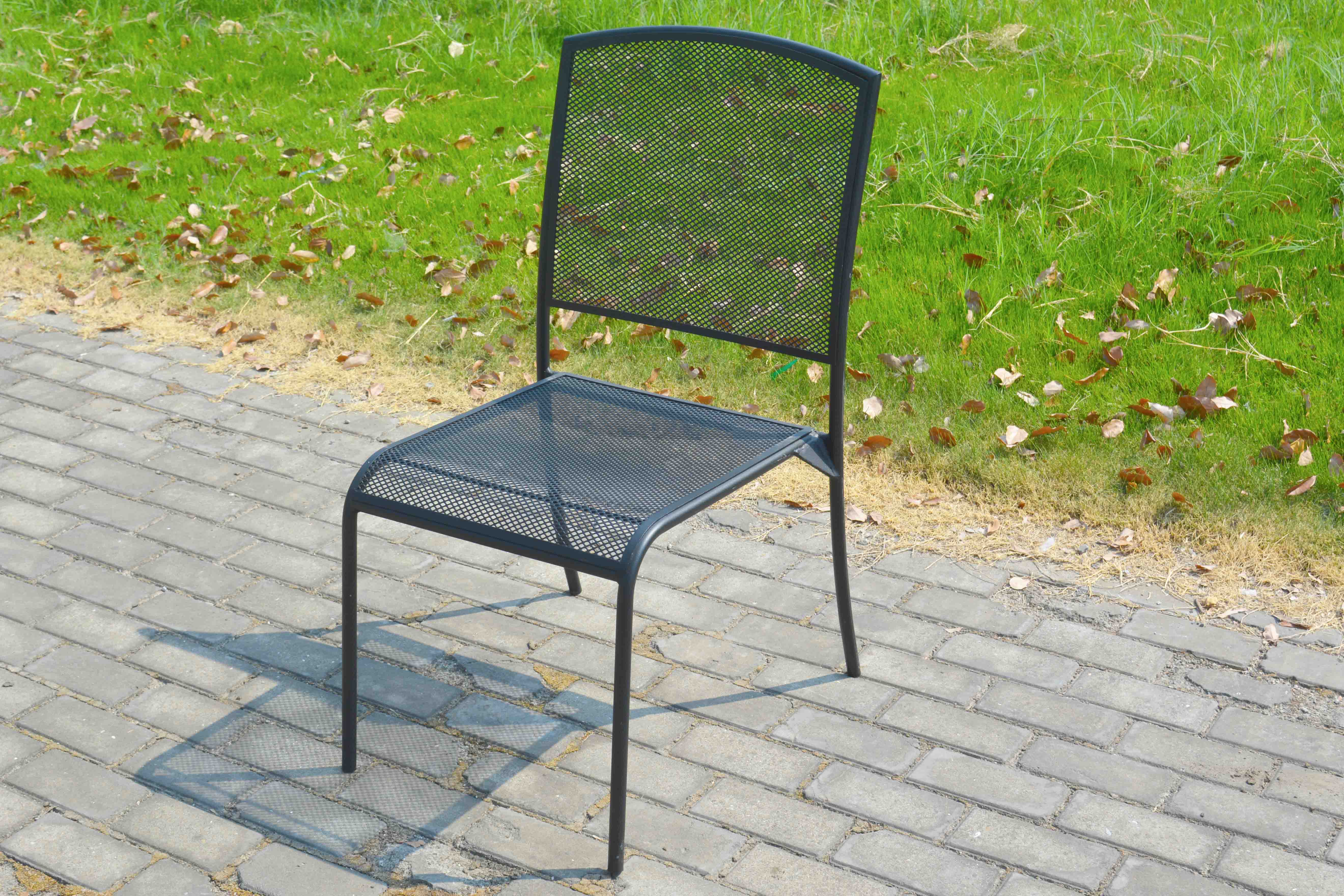 Outdoor Café Armless Stacking Chair 2Pack 35"H