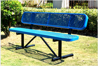 Expanded, Bench with backrest, 72inch