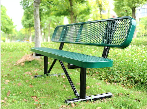 Expanded, Bench with backrest, 96inch
