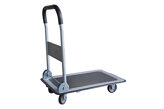 Folding Platform Truck with 28 x 18 Solid Steel Deck 400 Lb. Capacity