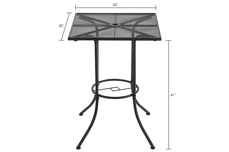 30” Square Table 41”H for sale 