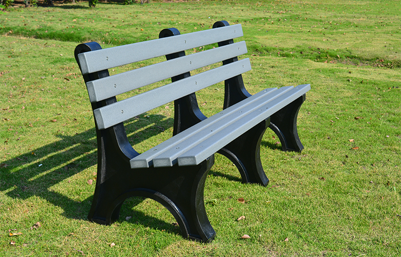 72" recycled plastic outdoor bench plastic frame