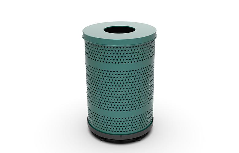 55 Gal Thermoplastic Perforated Trash Can